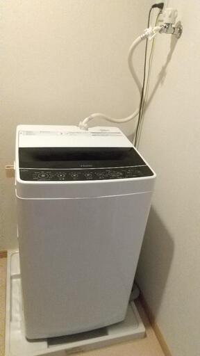 受付終了【１年前に購入】ハイアール製 洗濯機(JW-C55D-K)