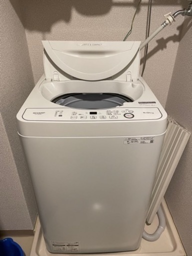 洗濯機⭐︎SHARP製6L 2021年製造