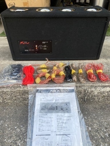 FUSION フュージョン FSN-WX5L ウーハーBOX パワードサブウーファー ボックス 中古 ウーファー 