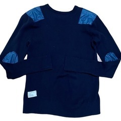 Stüssy ステューシー ショルダー/エルボーパッチ ウール ロング セーターの画像