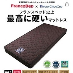 (新品)フランスベッド　マットレス　腰痛でお悩みの方