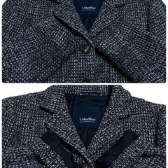 【シルク&ウール】'S MAX MARA エスマックスマーラ ツイードジャケットの画像