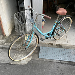 女の子向け自転車　26インチ　差し上げます。