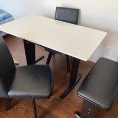 【決まりました】ダイニングテーブルセット　バタフライテーブル