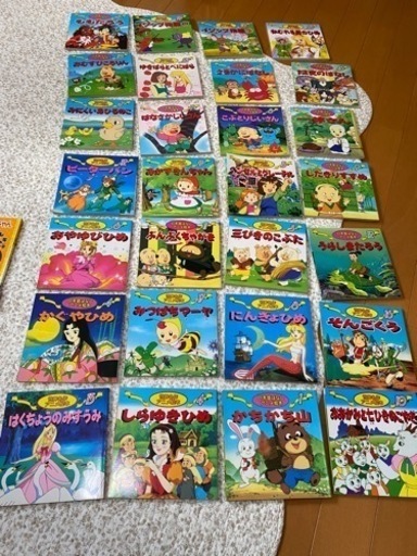 アニメ絵本　世界名作　日本昔ばなし　38冊