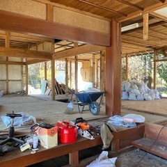 古民家 梁 柱 木材 日本家屋 建具 建築資材 廃材 無垢 古材 古木 アンティーク ビンテージ ディスプレイ DIYの画像