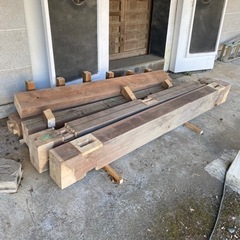 古民家 梁 柱 木材 日本家屋 建具 建築資材 廃材 無垢 古材 古木 アンティーク ビンテージ ディスプレイ DIYの画像