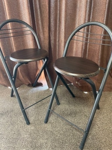 お洒落なカウンターチェア×2個セット