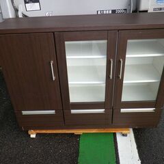 引取り歓迎◆リビング収納　本家具や仕様　120幅X91高X35奥...