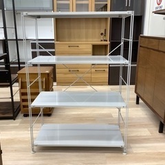＊無印良品　スチールシェルフ　ライトグレー