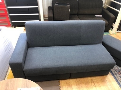 【リサイクルサービス八光　田上店　配達・設置OK】ニトリ　布張りソファ(タキノウ3　GY)