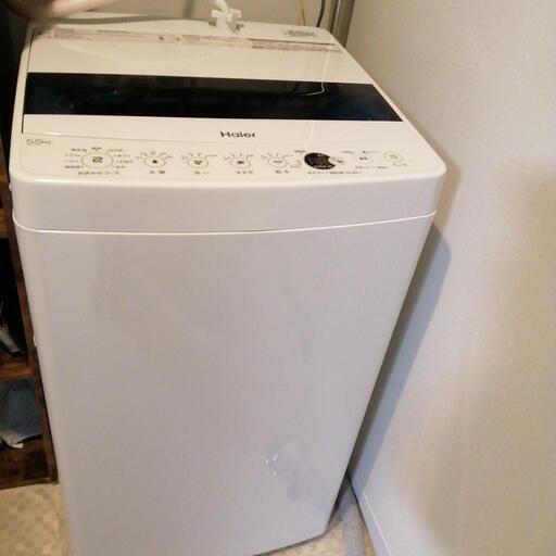 Haier　洗濯機　5.5kg White　取説あり　2019年購入
