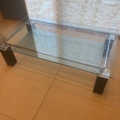 ニトリ　ガラステーブル　ローテーブル　価格変更しましたの画像