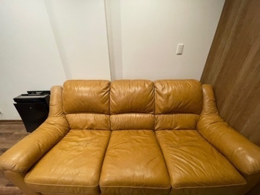 3人掛けソファー　中古　犬　※買取希望