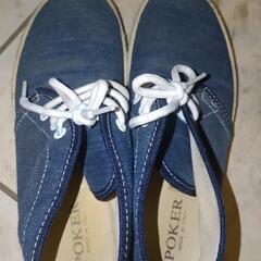 値下げ　pokerレディースハイカットスニーカーMサイズの画像