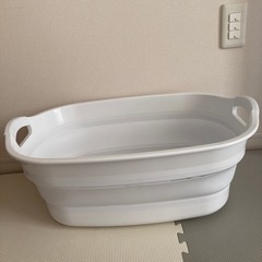バスケット　お風呂　ホワイト