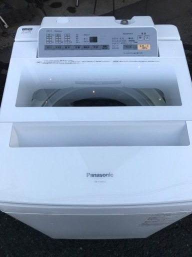 ◆Panasonic 全自動洗濯機◆8.0kg NA-FA80H3-W ホワイト 2016年製 パナソニック
