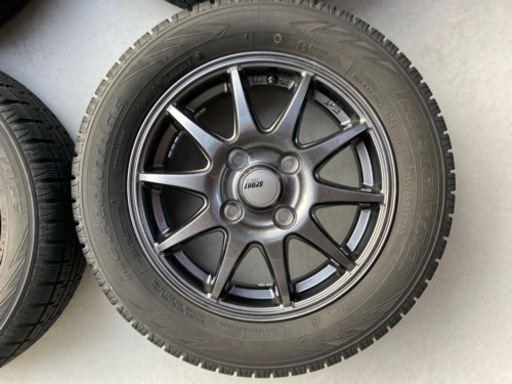 軽自動車　ホイール　スタッドレス付き　タイヤ　155/65R13