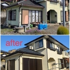 丁寧なのに格安🉐屋根外壁塗装🌈コーキング専門🏠大家さん大歓迎😊手...