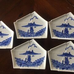 高級和食器　手描き　(５枚)の画像