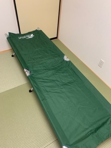 FIELDOOR アウトドアコット アルミ キャンプベッド ベンチ 折りたたみ式
