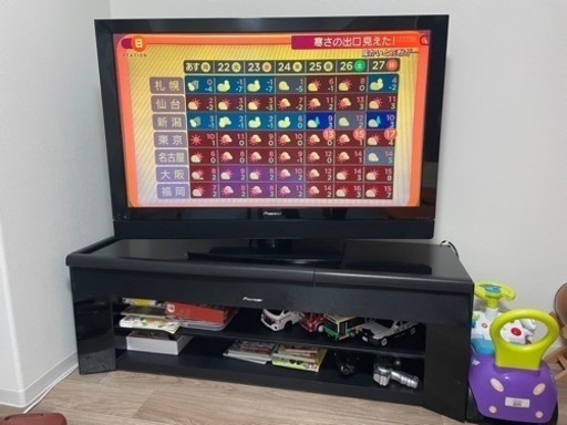50V型デジタルハイビジョンプラズマテレビ　PDP-A507HX テレビ台付