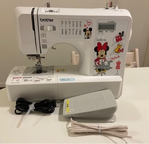 3/5まで限定【ほぼ新品】BROTHER(ブラザー) ディズニー ミニーちゃん コンピューターミシン