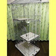 猫 ペットケージ 大型 3段 アイリスオーヤマ PEC-903 ホワイトの画像
