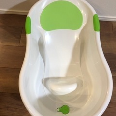 永和 新生児用ベビーバス お風呂でもキッチンのシンクでも使えるバスタブ グリーンの画像