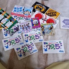 有名人サイン入りステッカー大量セット小柳ゆき直筆サイン入り神田沙...