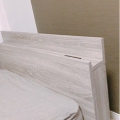 美品★グレーフレーム！シングルベッド3/12迄の画像