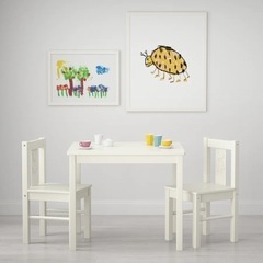 7/16まで出品！ IKEA テーブル+チェア　セットの画像