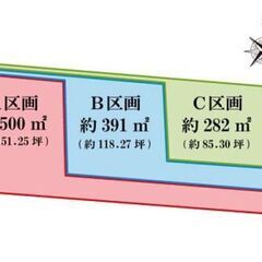 仲介手数料無料☆3区画☆好評分譲中☆県道沿い☆立地抜群☆約…