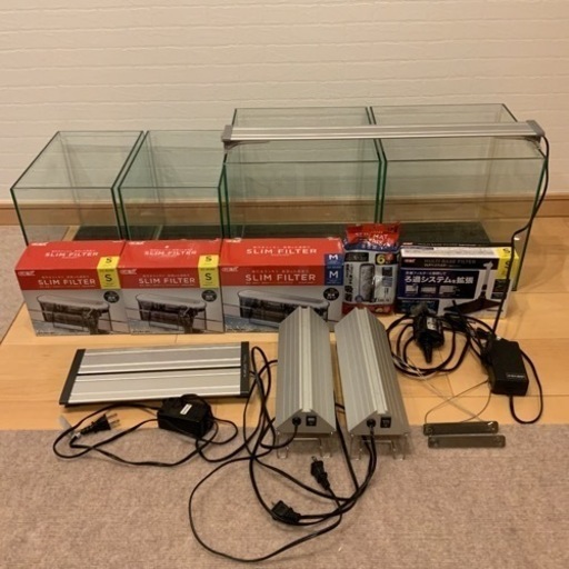 【週末限定値下げします】水槽用品まとめ売り　大量処分　水槽セット