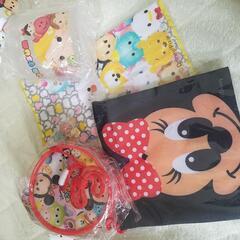 新品★ディズニーツムツム4点セット プラコップ&コップ入れ&ポー...