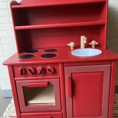 Milan 木製おままごとキッチン＆調理器具類の画像