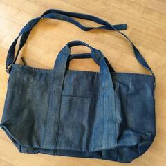 【0円】新品❗マザーズバッグ⭐デニム⭐ショルダー付