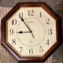 お話し中　SEIKO 掛け時計　used