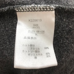 【値下げ！】【Sterny】セーター　3L　グレー　の画像