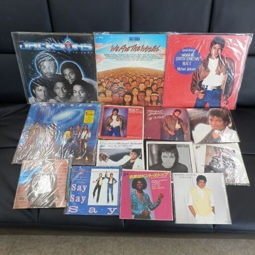 マイケルジャクソン レコード＆LD 28枚セット まとめて LP×9枚 EP×18枚 LD×1枚 BEAT IT THRILLER B