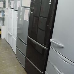 SHARP　シャープ　3ドア冷蔵庫　SJ-PW35A-T　どっちもドア　350L　プラズマクラスター冷蔵庫　ノンフロン　2014年製