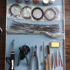 ステンドグラス工具セット　ステンドグラス　材料　はんだごて　ガラス