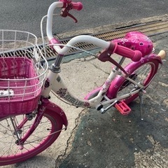 18インチ　子供用自転車　女児に　練習用　女の子　可愛いの画像