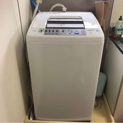 HITACHI 洗濯機　白い約束