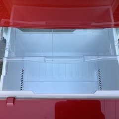 中古　三菱冷蔵庫　370L   レッドの画像