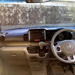 平成25年式 ホンダ N BOX G Lパッケージ JF1 プレミアムホワイトパール 15.9万km 修復歴なし TV/左パワースライドドア付の画像
