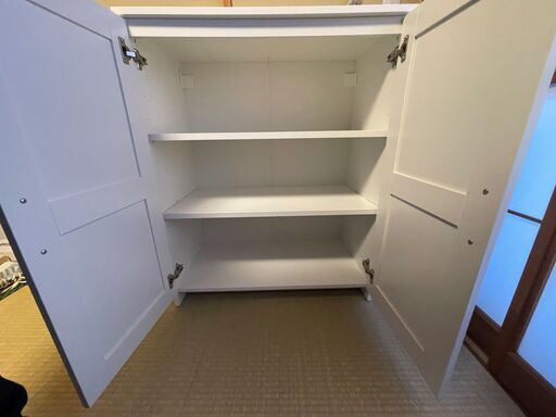 【美品】IKEA キャビネット（白）ＢＲＩＭＮＥＳ