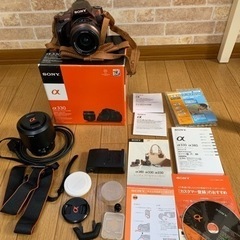SONY DSLR-A330 ダブルズームレンズと望遠レンズセット中古