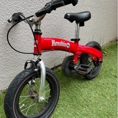 へんしんバイク　赤　中古　