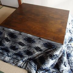 こたつ 100×80cm 近郊なら配達可 天板は自作 ふとんはニ...